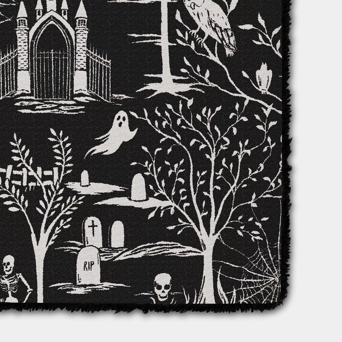 Halloween Throw black/ivory - Threshold\u2122 | Target