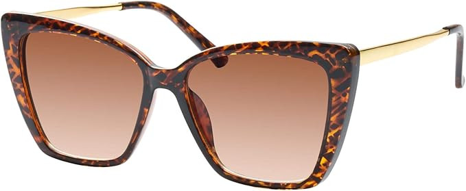 mosanana Oversized Cat Eye Sunglasses for Women Trendy Style MS52028 | Amazon (US)
