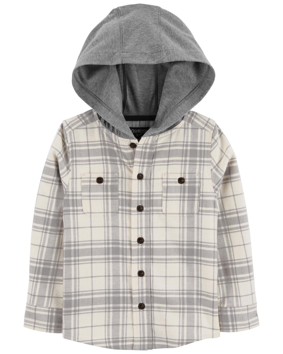 Plaid Toddler Cozy Flannel Hooded Top | carters.com | Carter's