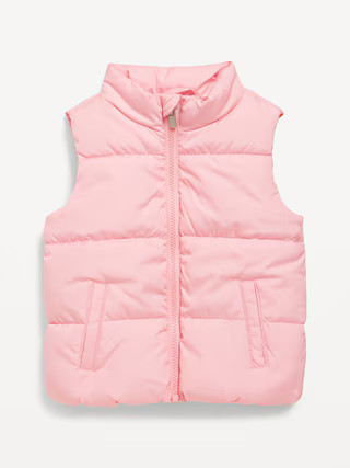 Water-Resistant Quilted Vest for Toddler Girls | Old Navy (US)