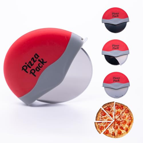 Pizza Pack® Precision Cutter - Ergonomic, Stainless Steel, Safety Blade Guard, Dishwasher Safe | Amazon (US)