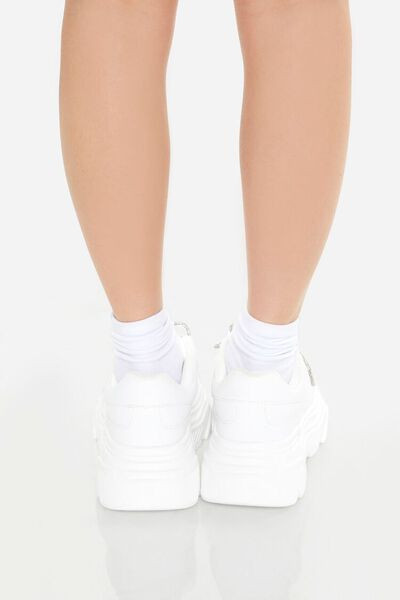 Glitter Lace-Up Platform Sneakers | Forever 21