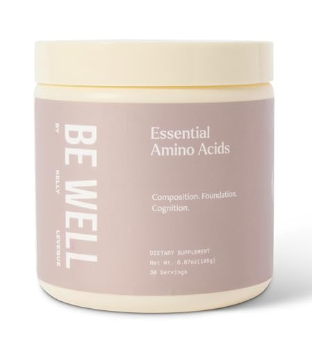 Be Well by Kelly Essential Amino Acids Unflavored Powder Supplement Plant-Based (6.87oz) BCAA 9 EAA's | Amazon (US)