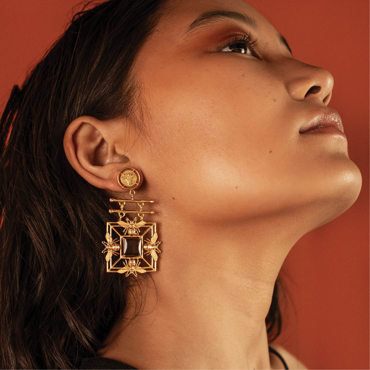 Mori Earrings: Dazzle in 22k Gold plated Elegance | Dhwani Bansal Jewellery