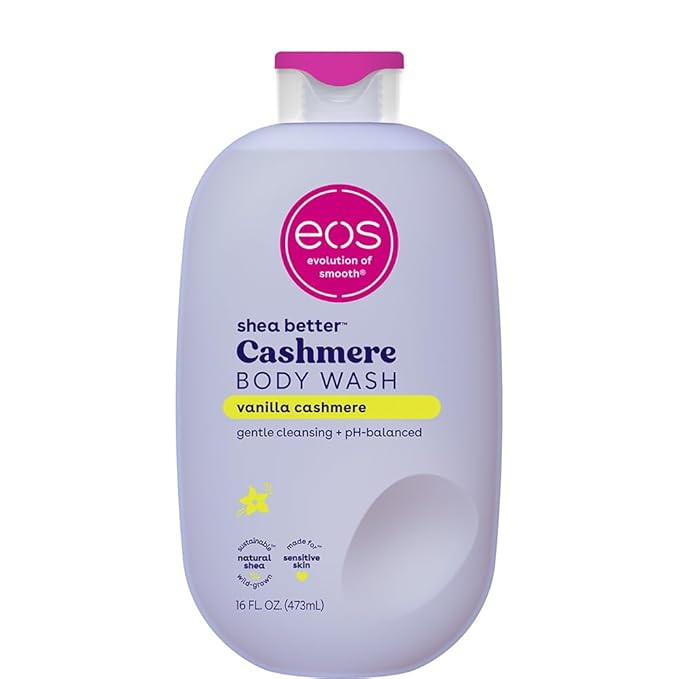 eos Shea Better Cashmere Body Wash, Vanilla Cashmere, Moisturizing, pH Balanced Body Wash, Creamy... | Amazon (US)