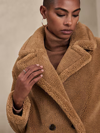 Faux Fur Coat | Banana Republic Factory