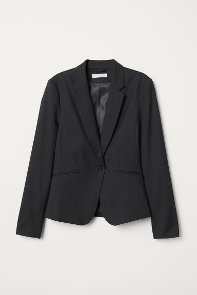 H & M - Fitted Blazer - Black | H&M (US + CA)