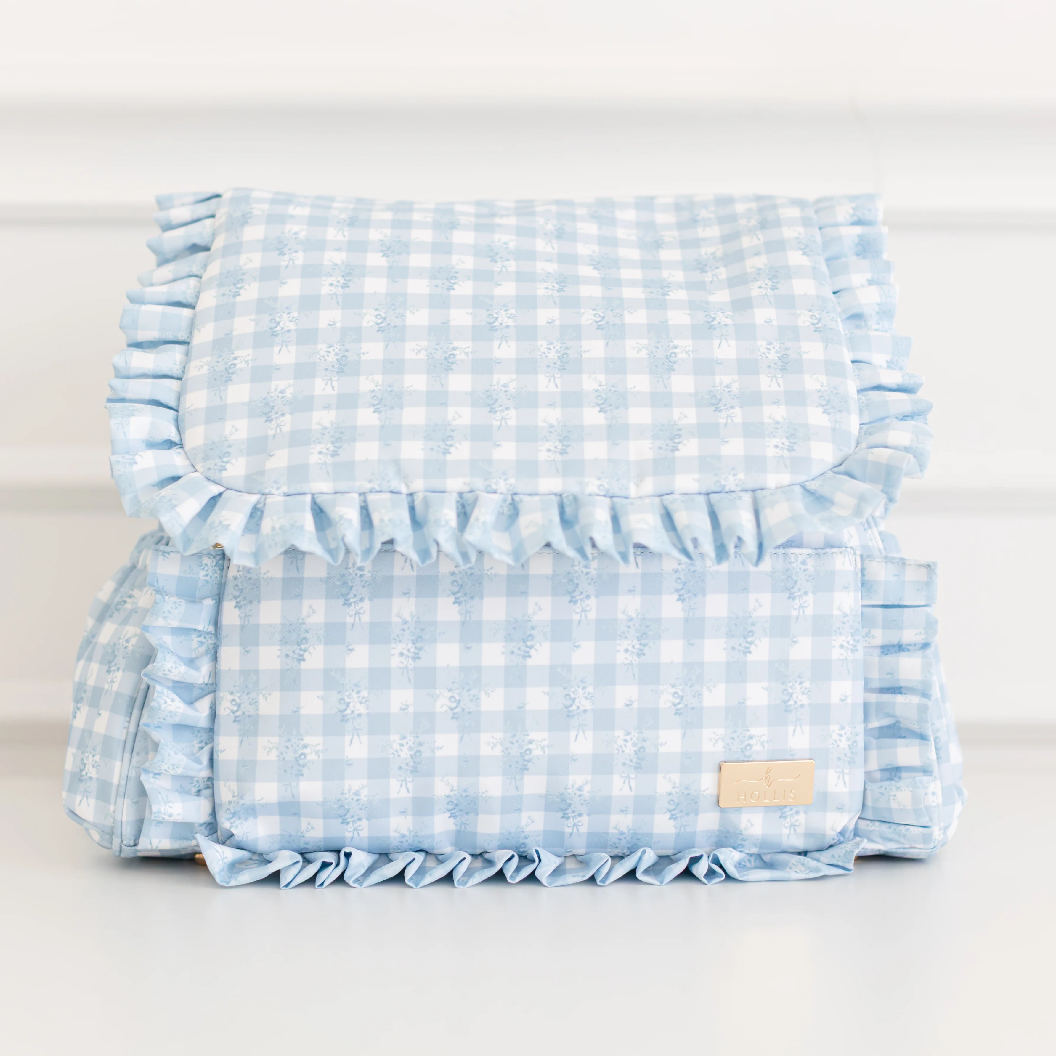 Ruffled Nylon Diaper Bag | Hollis