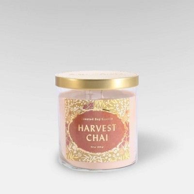 15.1oz Lidded Glass Jar 2-Wick Candle Harvest Chai - Opalhouse™ | Target
