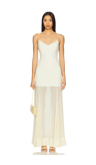 Caden Maxi Dress in Butter Yellow | Revolve Clothing (Global)