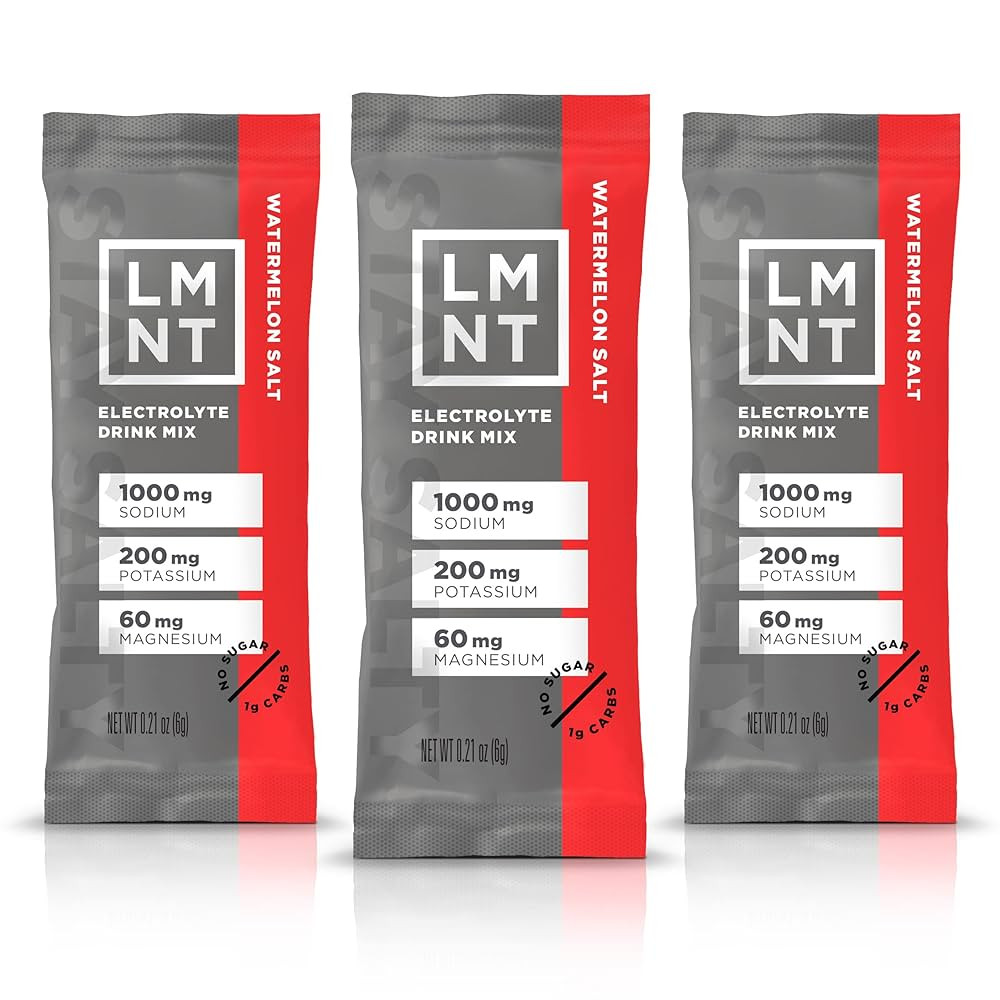 LMNT Zero Sugar Electrolytes - Watermelon Salt | Drink Mix | 30-Count | Amazon (US)