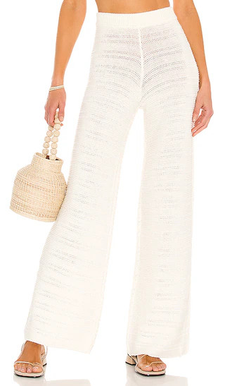 x Sofia Richie Ryleigh Crochet Pant in Marshmallow | Revolve Clothing (Global)