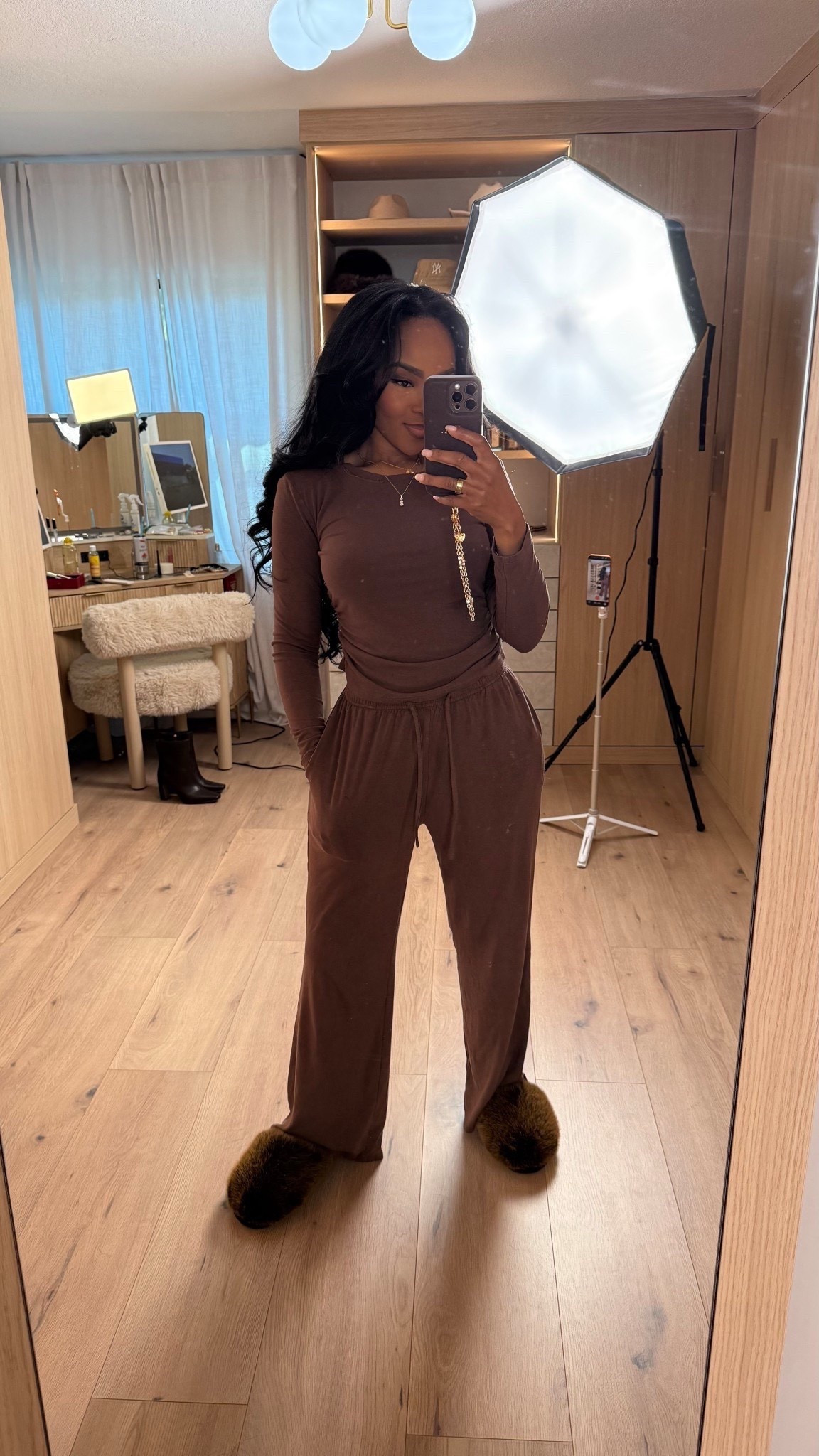 ✨ Easy Lounge Set, Elevated Comfort

This lounge set is the definition of effortless and put together. Soft, cozy, and relaxed while still looking intentional, it’s one of those pieces you’ll reach for constantly. Wear it at home, out running errands, or styled up with sneakers or slides — an easy cost-per-wear win you’ll live in.

Perfect for:
• Lounging at home
• Errands and casual days
• Travel days
• Cozy weekends

📏 Sizing:
Lounge set: Small

Measurements:
5’4” · 138 lbs · 34D · 27” waist · 40” hips

Tap to get details.

Cozy lounge set, elevated loungewear, everyday comfort outfits, neutral casual style, effortless off-duty looks.

Follow me on Instagram and YouTube @kirasfashionfinds

#LTKootd #LTKPetite