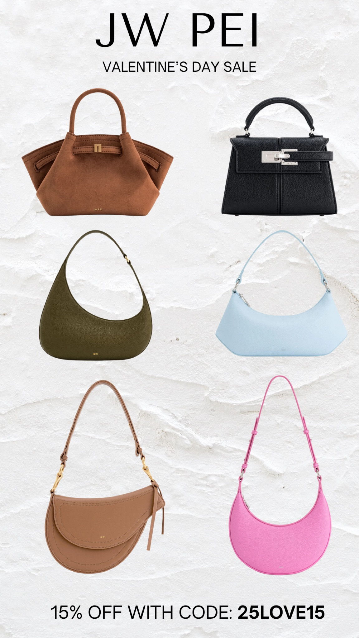 JW PEI Valentine’s Day Sale finds! Use code 25LOVE15 for 15% off!

#LTKFindsUnder100 #LTKItBag #LTKSaleAlert