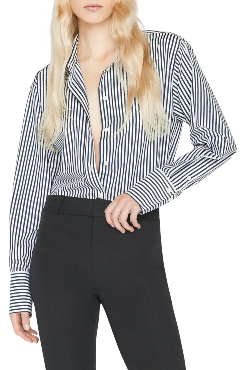 The Oversize Stripe Organic Cotton Shirt | Nordstrom