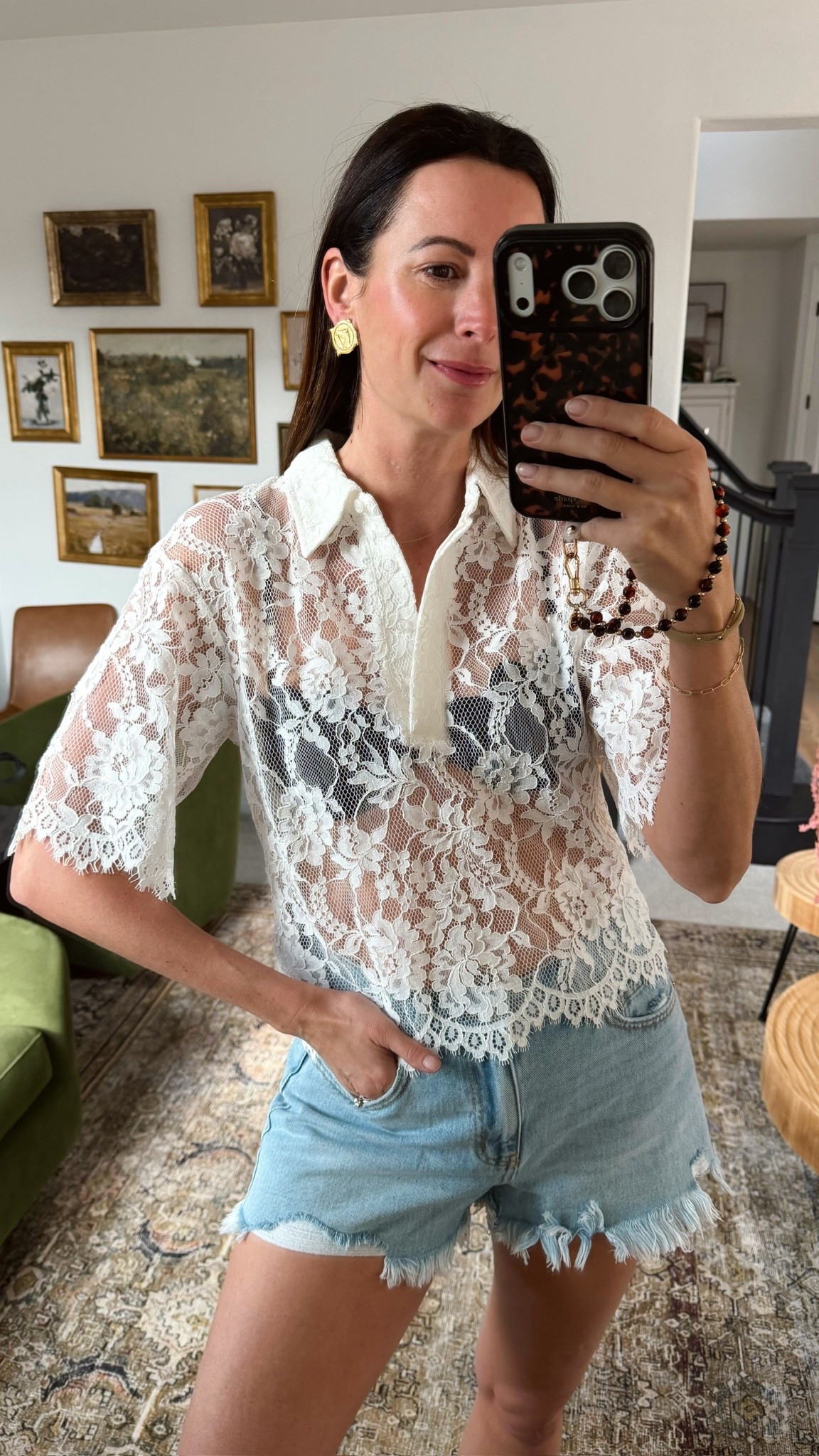 This lace top is so pretty and I love wearing it as a swim cover up! 

#LTKSwim #LTKgrwm #LTKootd