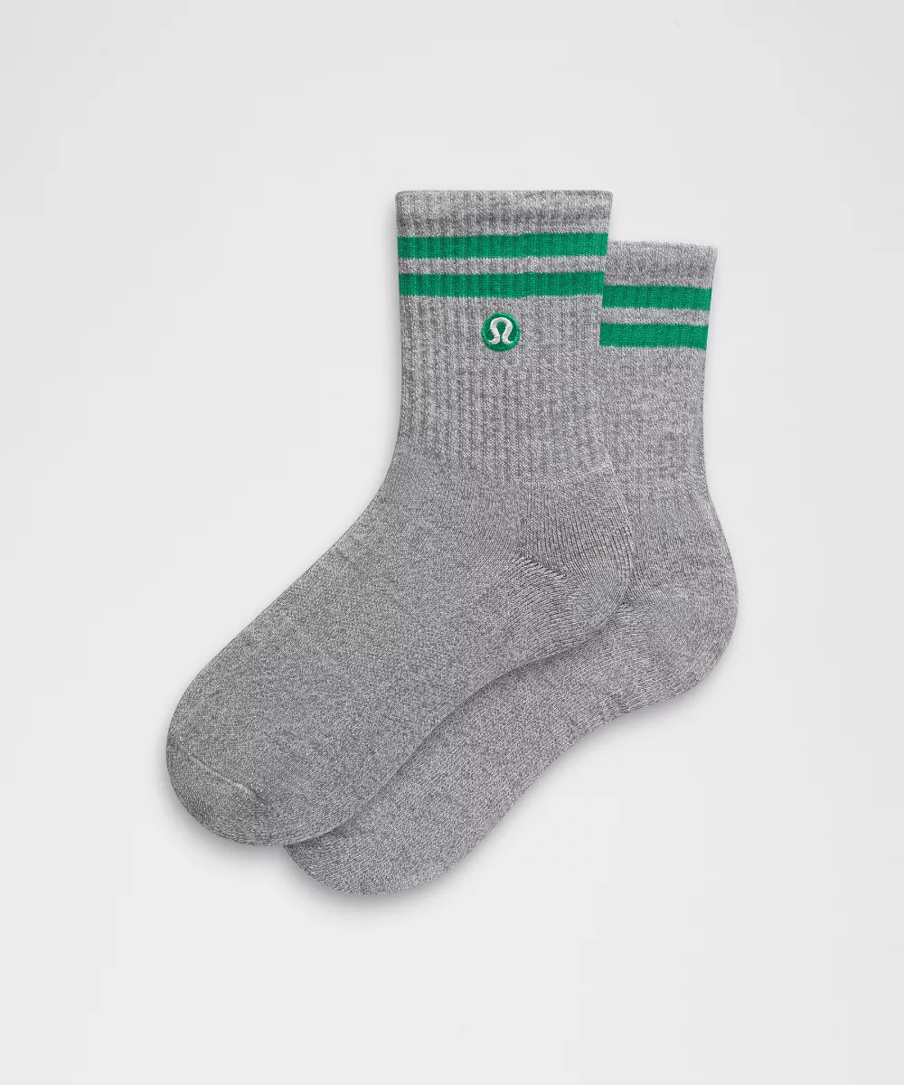 Unisex Daily Essential Quarter Socks   Stripe | lululemon (AU)