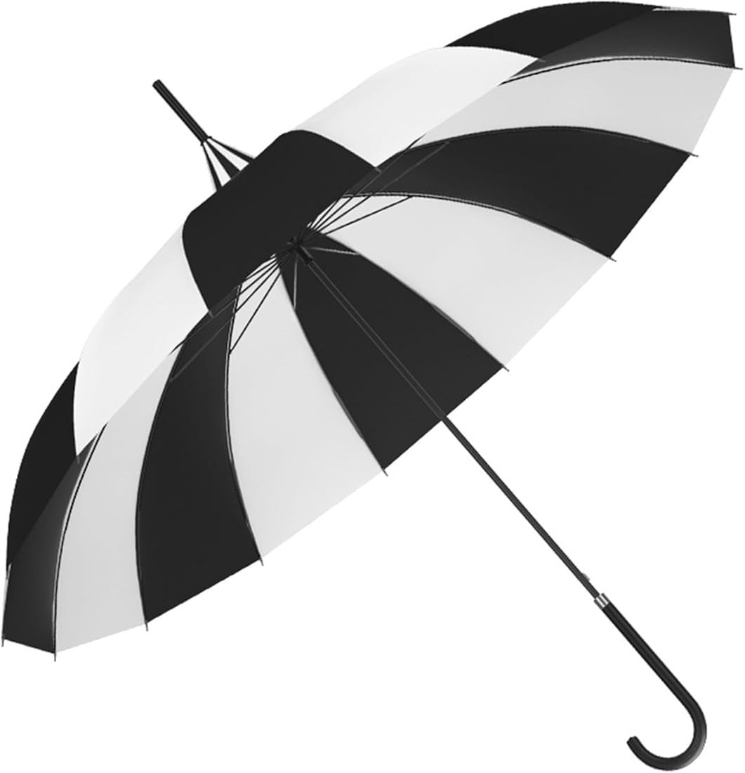 Stylish Pagoda Umbrella Sun Rain Windproof Umbrella Large Umbrella Colorful Strips Umbrellas For ... | Amazon (UK)