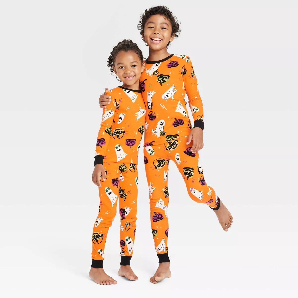 Ghost Print Glow-in-the-Dark Halloween Matching Family Pajama Set - Hyde & EEK! Boutique™ Orang... | Target
