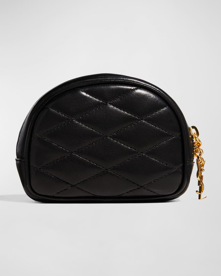 Saint Laurent Lolita Quilted Zip Pouch Key Chain | Neiman Marcus