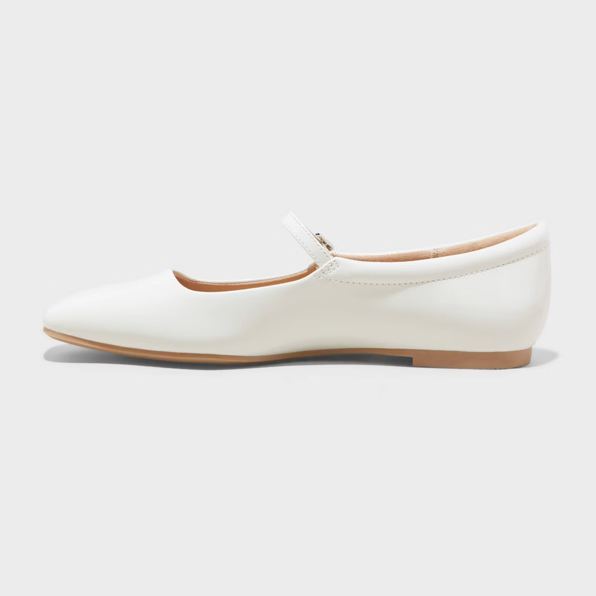 Women's Elsa Mary Jane Ballet Flats with Memory Foam Insole - Wild Fable™ Cream 7 | Target