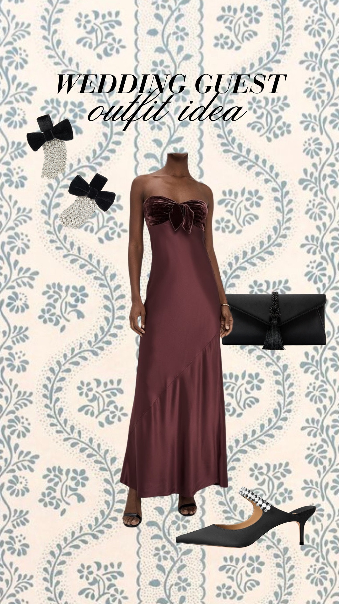 Winter wedding guest outfit idea!