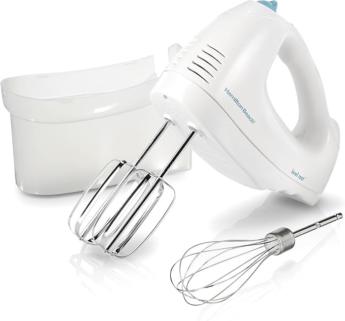 Hamilton Beach 6-Speed Electric Hand Mixer with Whisk, Traditional Beaters, Snap-On Storage Case,... | Amazon (US)