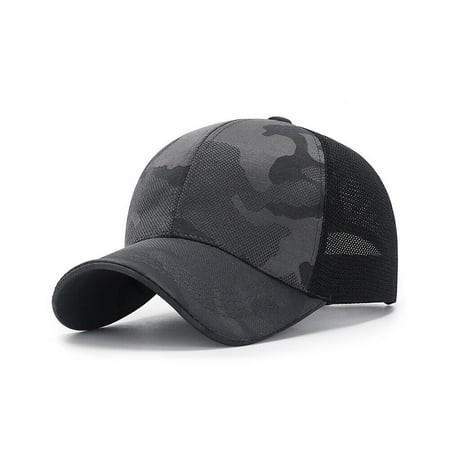 US 1~2Pcs Baseball Cap Mesh Snap Back Classic Trucker Camouflage Hat All Seasons | Walmart (US)