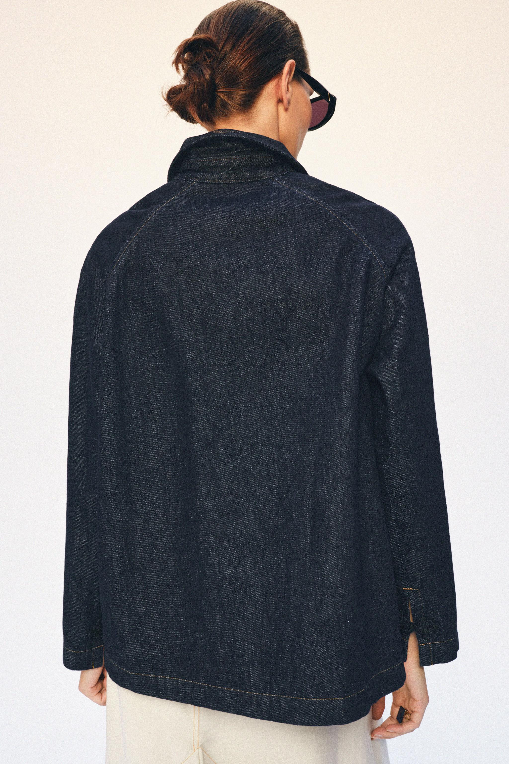 ZW COLLECTION DENIM JACKET WITH FIREMAN CLASPS | Zara FR