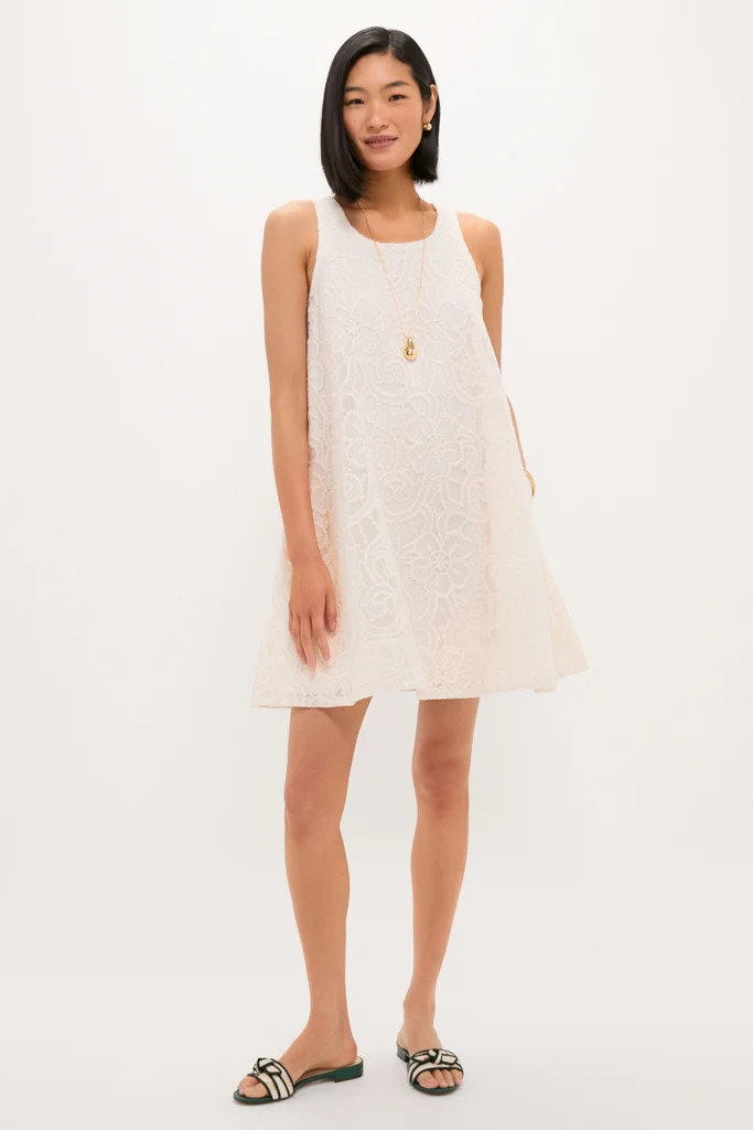 Ivory Lace Organza MaryLiza Swing Dress | Tuckernuck (US)
