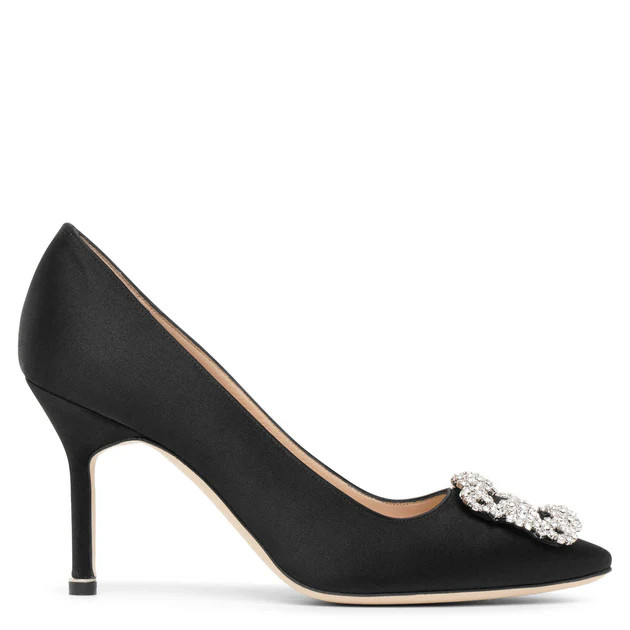 Hangisi 90 black satin pumps | Shop Savannahs (US)