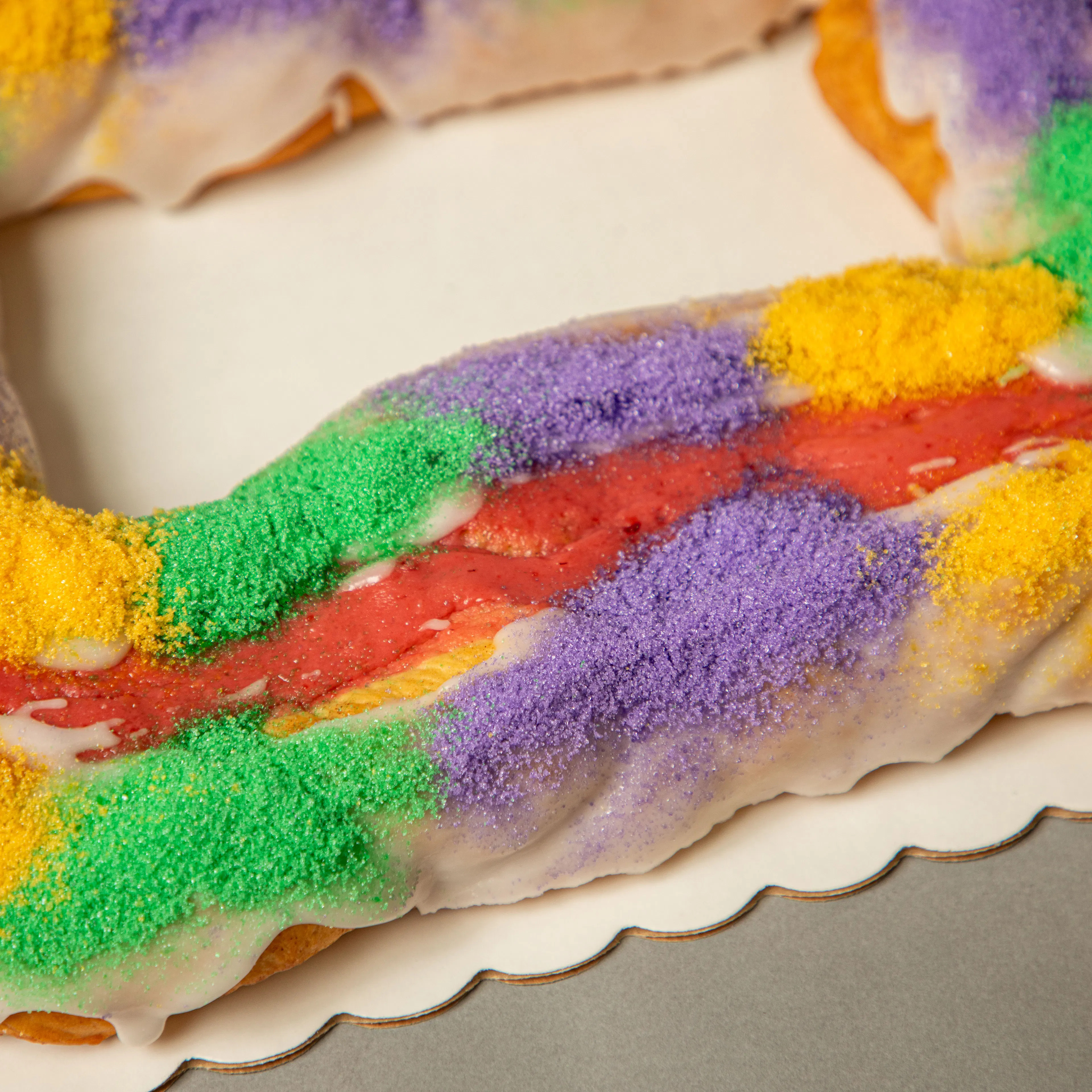 Strawberry Cream Cheese King Cake by Haydel's Bakery | Goldbelly | Goldbelly