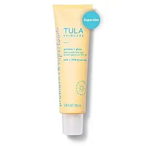 TULA Skin Care Protect + Glow Daily Sunscreen Gel Broad Spectrum SPF 30 | Skincare-First, Non-Gre... | Amazon (US)