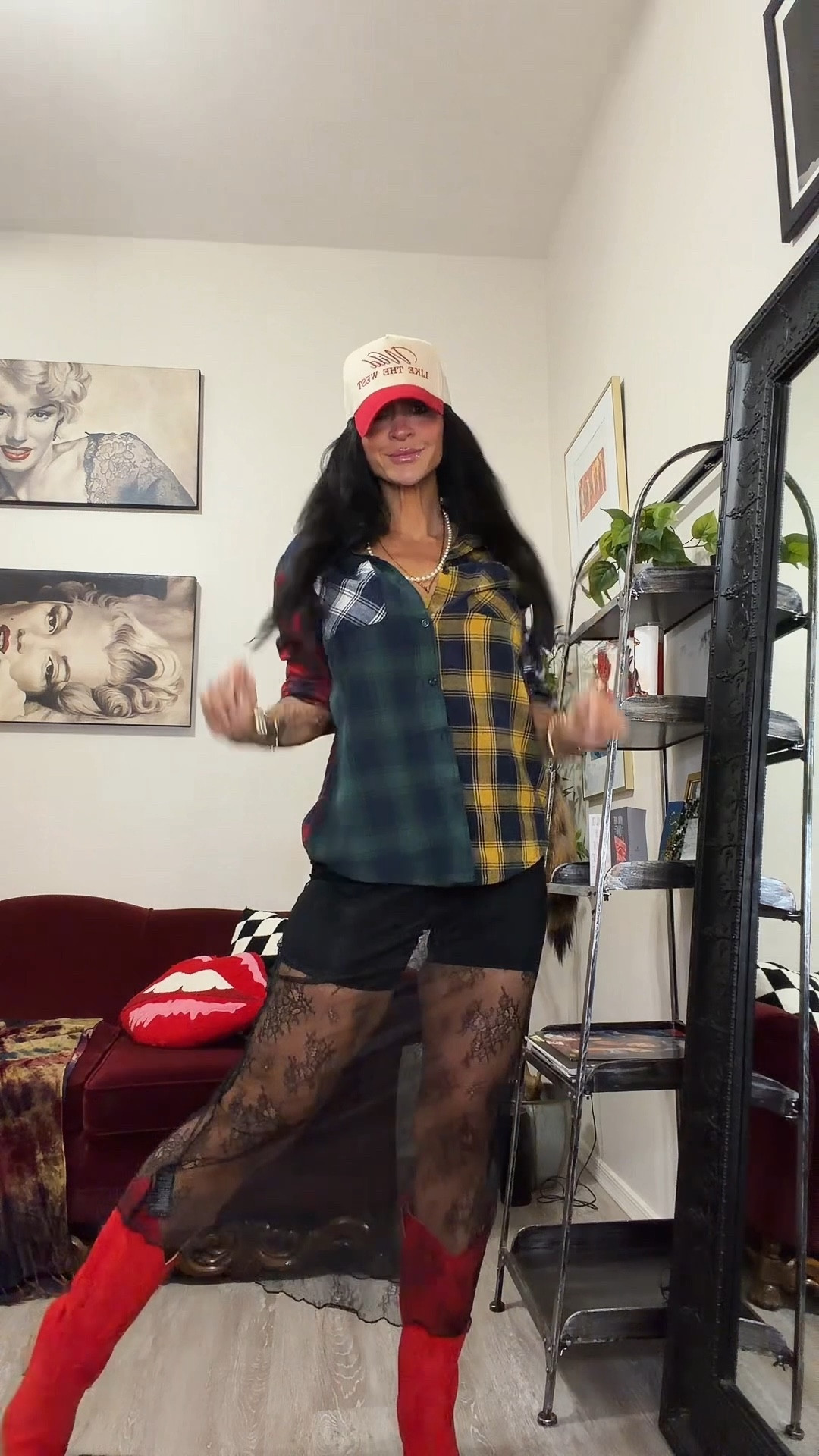 Fall outfit
Women’s flannel 
Flannel shirt
Lace skirt 
Long lace maxi skirt
Boots
Women’s boots
Cowboy boots
Red boots 

#LTKSeasonal #LTKStyleTip