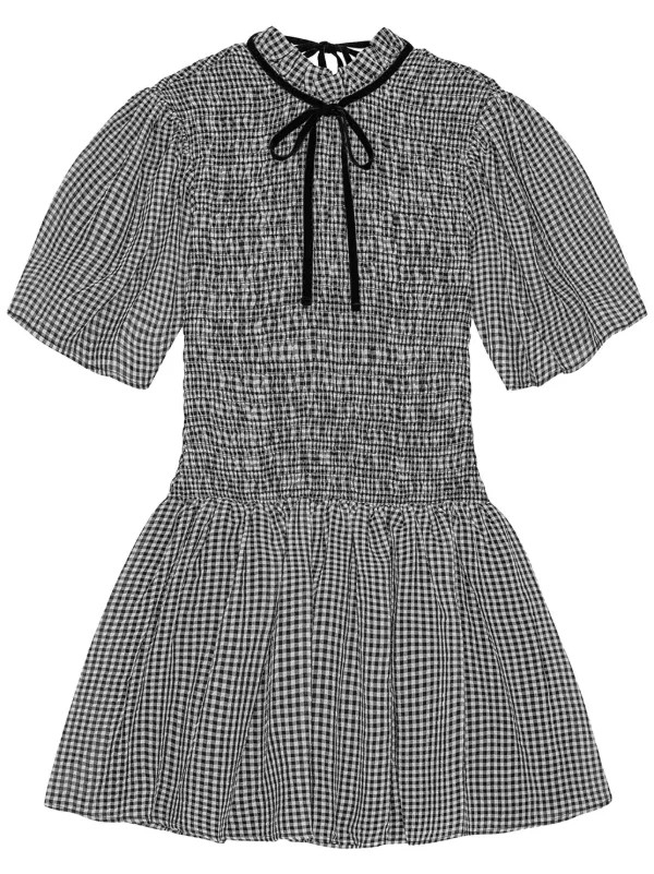 checked mini dress | Farfetch Global