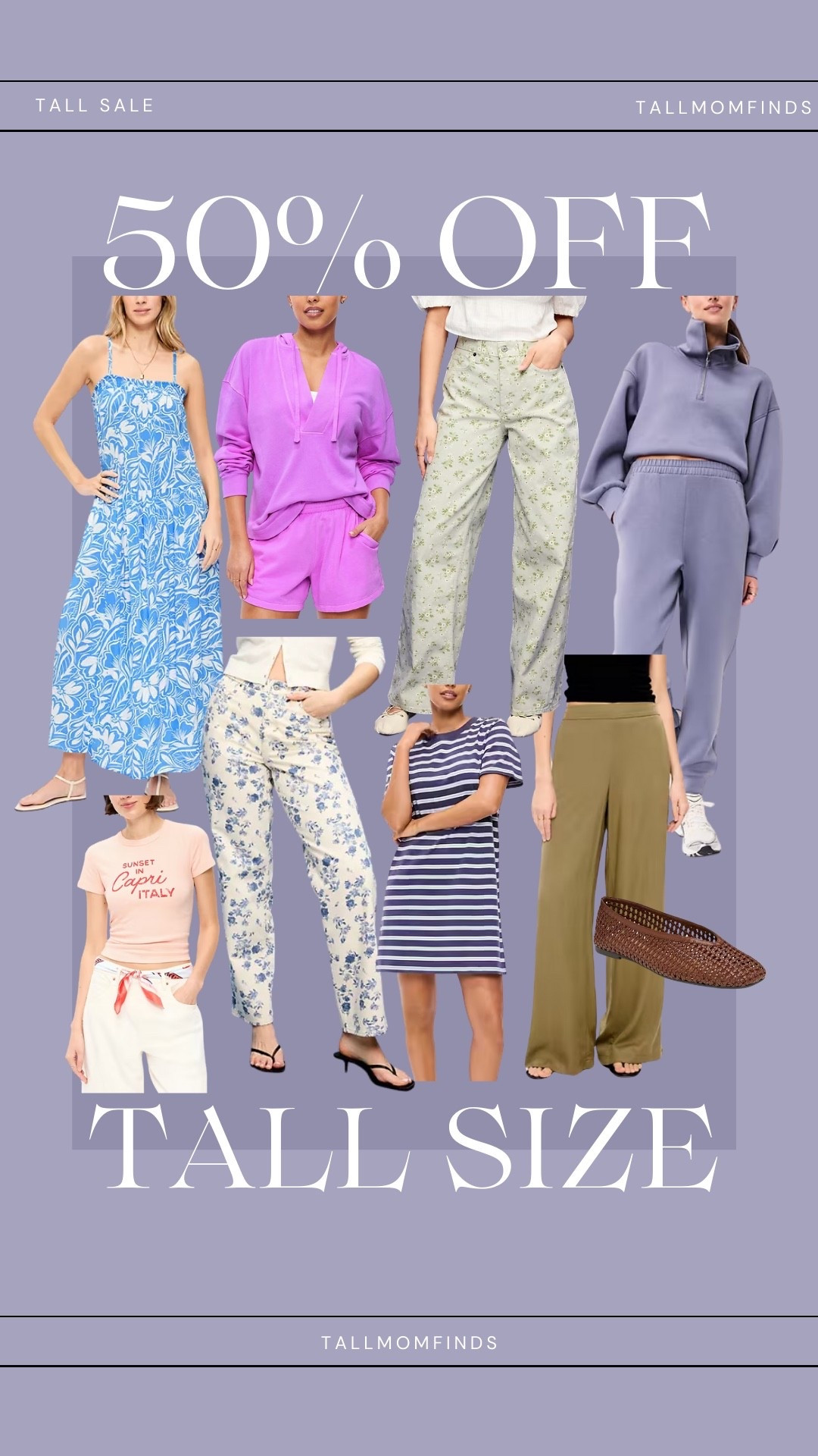 50% off all tall size spring styles included printed jeans, linen pants, matching scuba sets, and maxi dresses! 

#LTKSaleAlert #LTKSeasonal #LTKTall