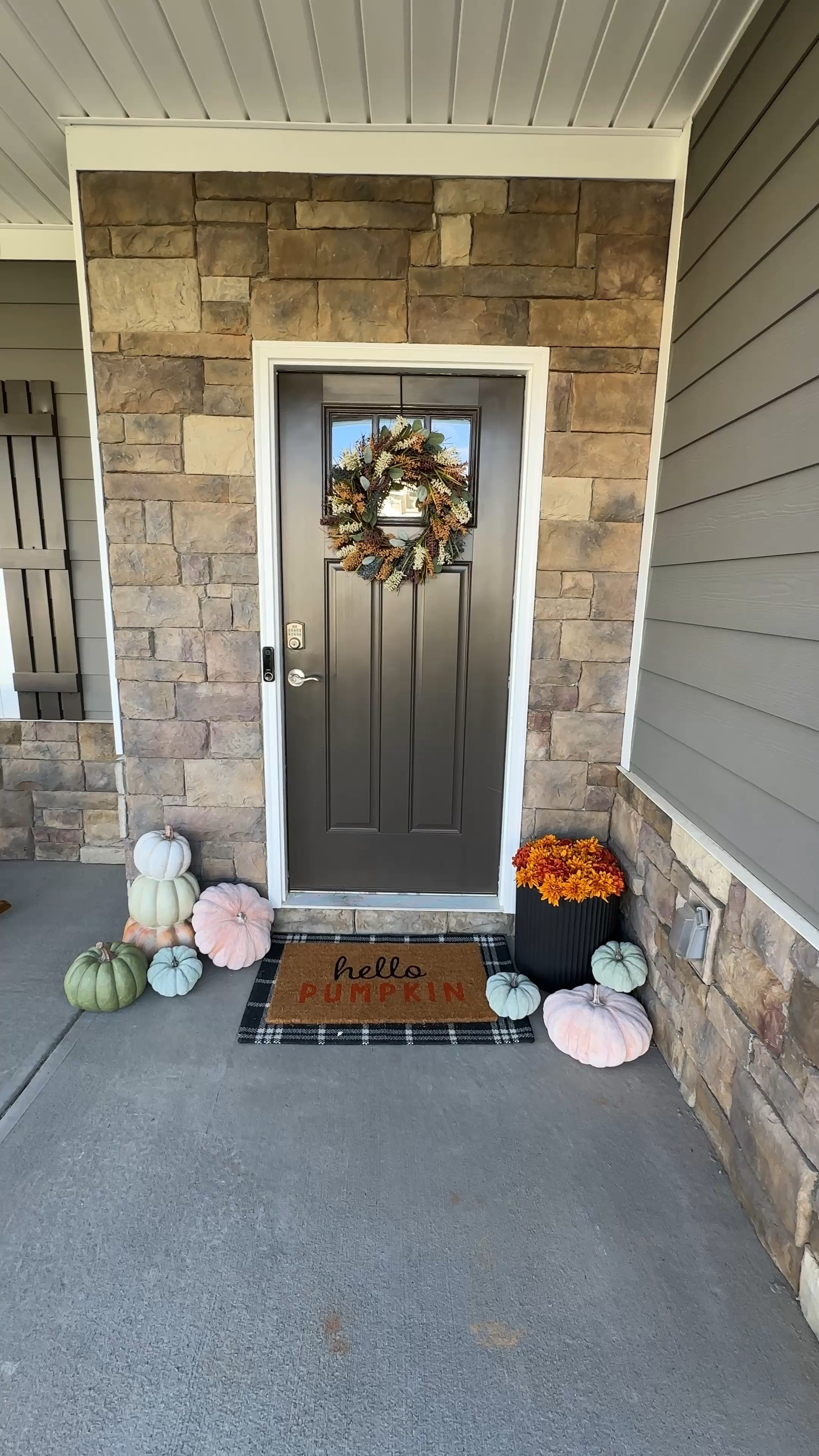 Fall front porch with faux flower arrangementt

#LTKFindsUnder50 #LTKSeasonal #LTKHome