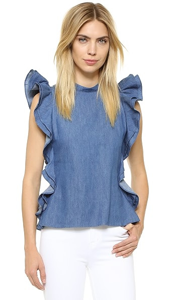 Open Back Ruffle Top | Shopbop