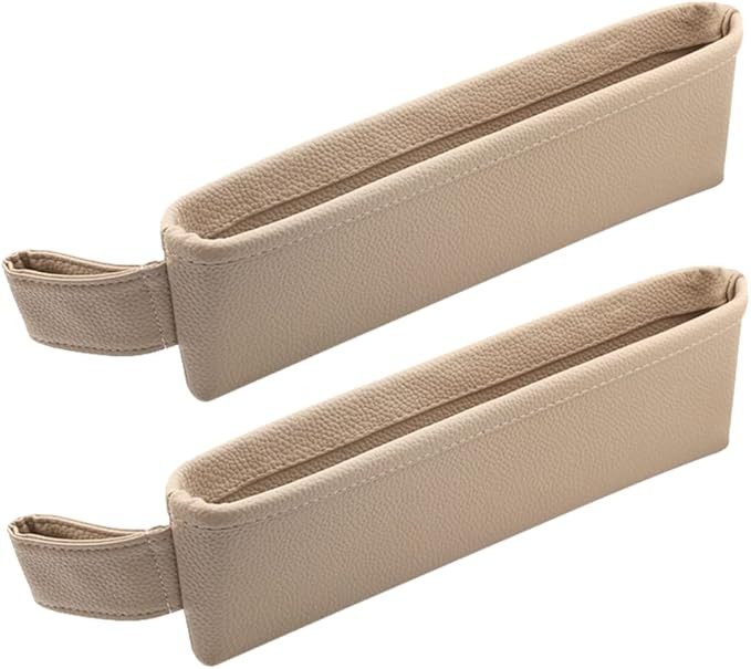 Tumecos Car Seat Pockets PU Leather Car Console Side Organizer Seat Catcher Holders Compatible wi... | Amazon (US)