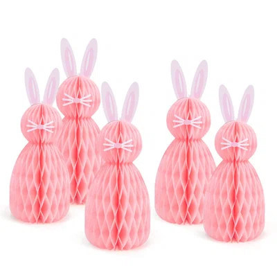 5PCS Easter Decorations Bunny Family Honeycomb Table Centerpiece, 3D Bunny Easter Party Tabletop, 5 Pieces Of Bunny Decorations, Easter Tree Decoratio | Wayfair North America