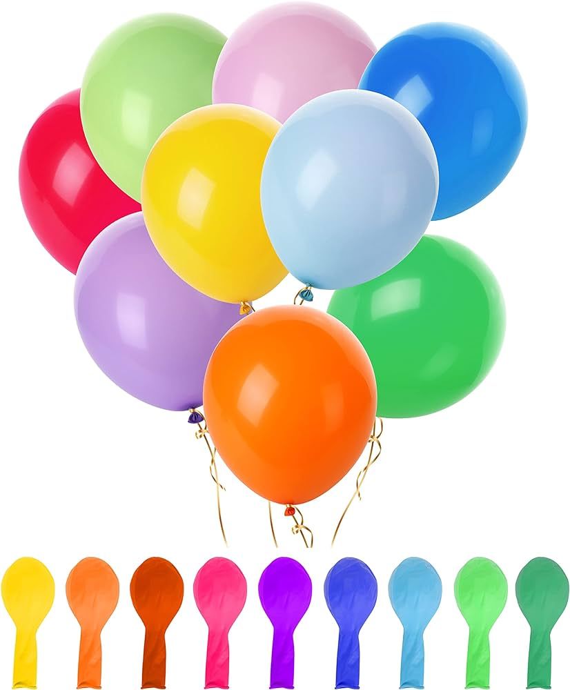 Amazon.com: Mr. Pen- Balloons, 12 Inch, 54 Pack, Vibrant Colors, Party Balloons, Rainbow Balloons... | Amazon (US)