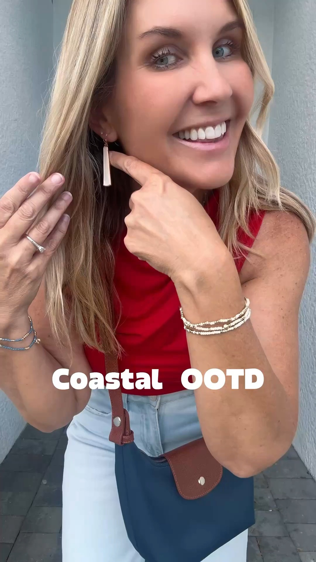 Coastal outfit inspo! I love red with light denim. My bag is so amazing it’s a final material that wipes clean!

#coastaloutfit #over40style

#LTKootd