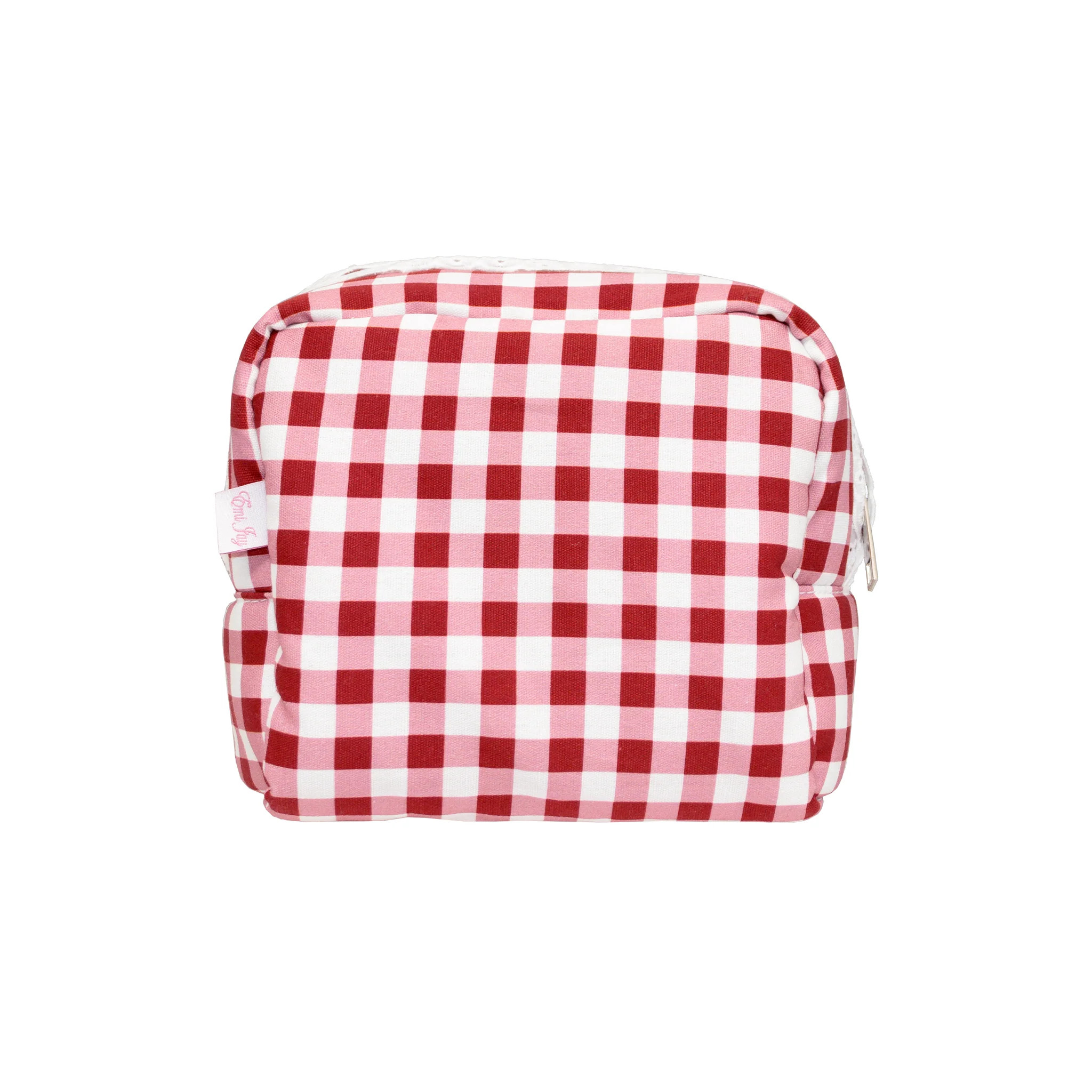 Gingham Pouch in Cherry Kiss | Emi Jay