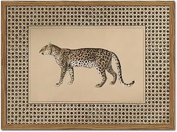 Vintage Leopard Wall Art Cheetah Safari Wall Decor Paintings, Wildlife Animal Poster Canvas Print... | Amazon (US)