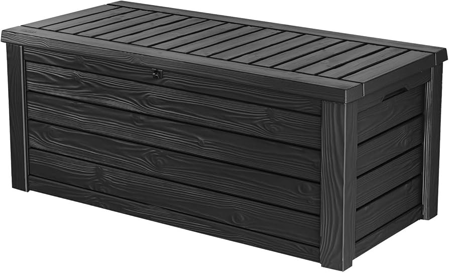 Keter Westwood 150 Gallon Resin Large Deck Box – Organization and Storage for Patio Furniture, ... | Amazon (US)