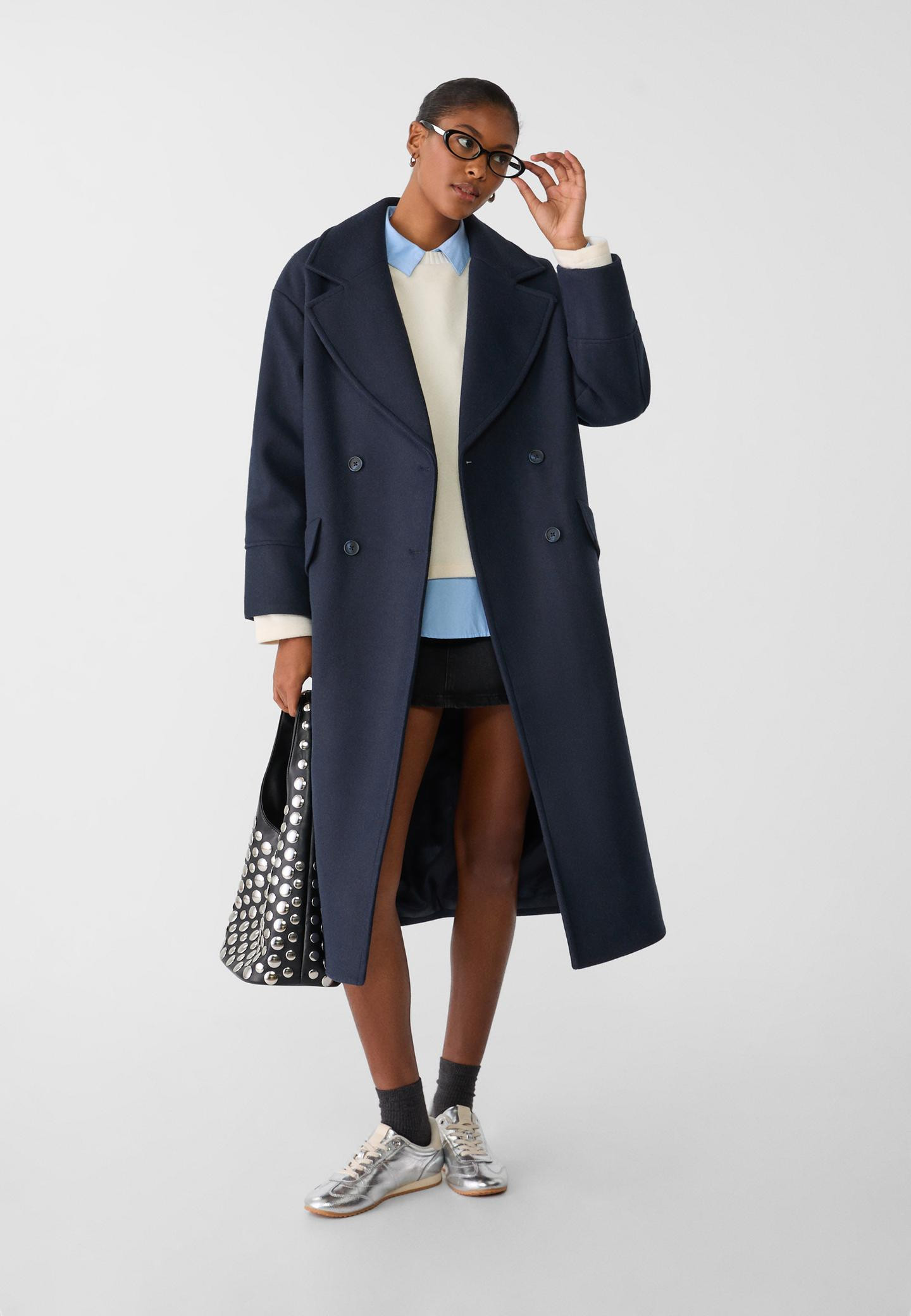 Manteau oversize doux au toucher | Stradivarius (FR)