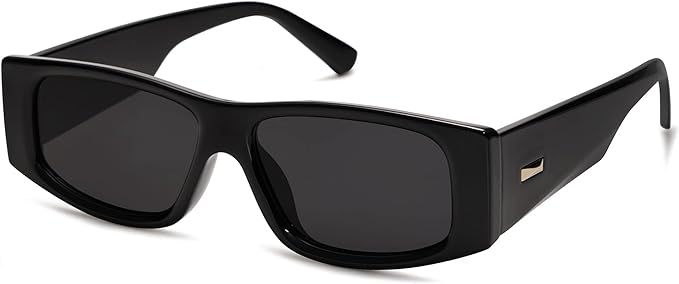 SOJOS Trendy Y2K Polarized Sunglasses for Women Men Luxury Designer Rectangle Sunnies SJ2228 | Amazon (US)