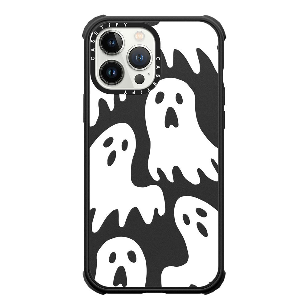 Halloween spooky white ghosts transparent pattern | Casetify