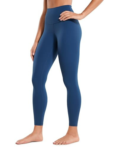 CRZ YOGA Butterluxe Yoga Leggings 25" - High Waisted Buttery Soft Womens Workout Lounge Pants French Navy X-Large | Amazon (US)