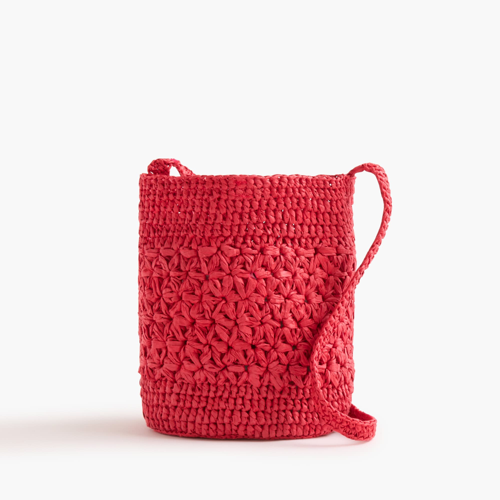Floral woven bucket bag | J.Crew Factory